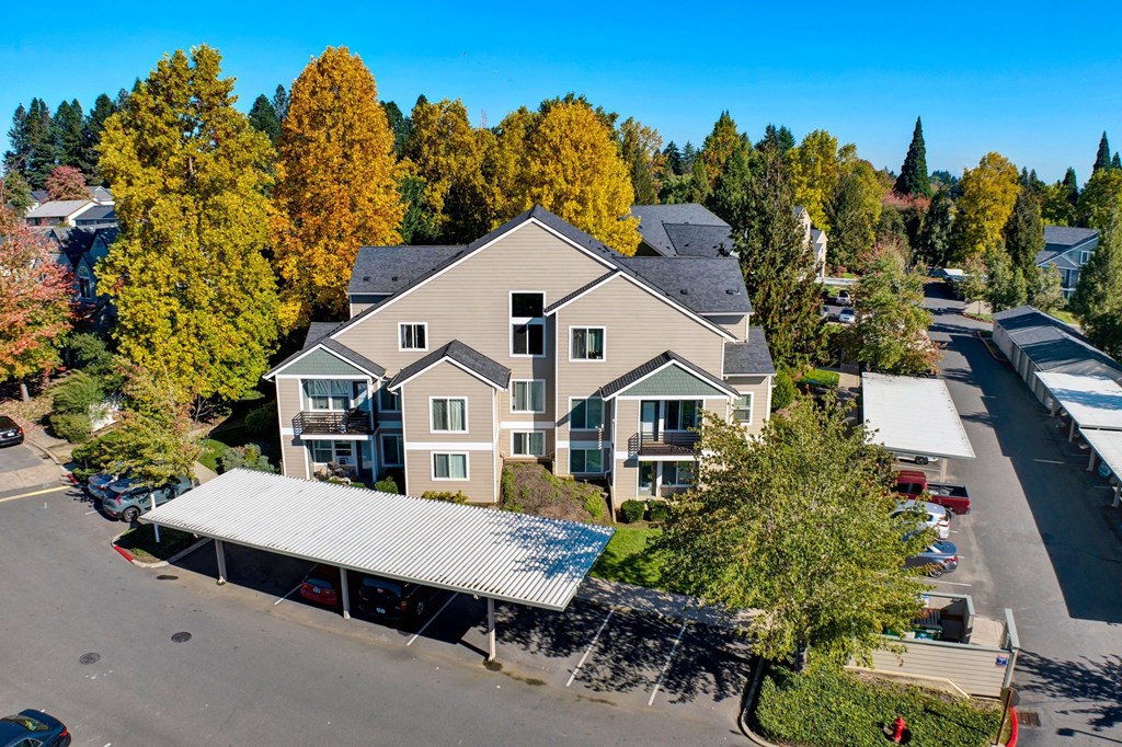 Overhead View Masters Apartments in Aloha Oregon