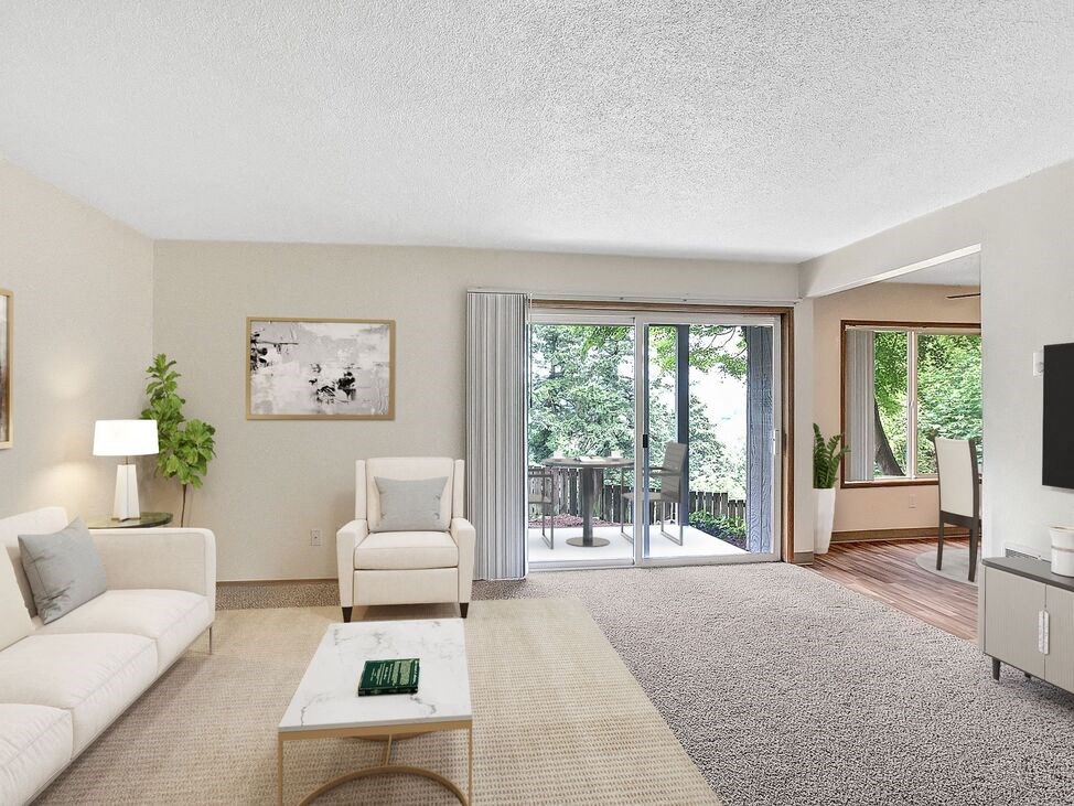 Living Room River Cliff Apartments Milwaukie Oregon 