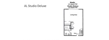the floor plan of a studio apartment with roommates