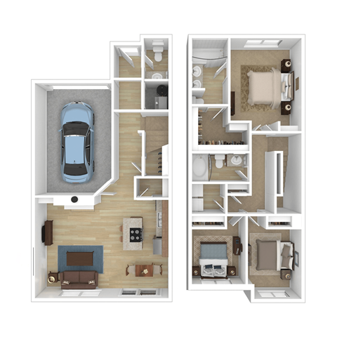 bedroom floor plan an in 2d