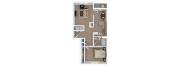 a floor plan of a studio apartment