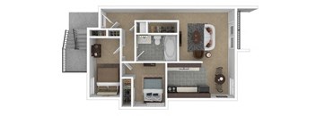 a floor plan of a house with a toilet and a sink