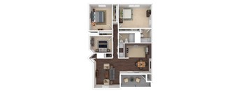 3 bedroom 2 bathroom floorplan