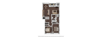 a floor plan of a 1 bedroom apartment