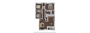 a floor plan of a 1 bedroom apartment