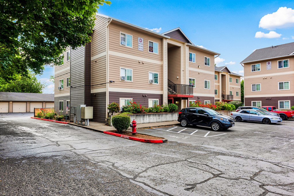 Parking Lot and Outside of Building