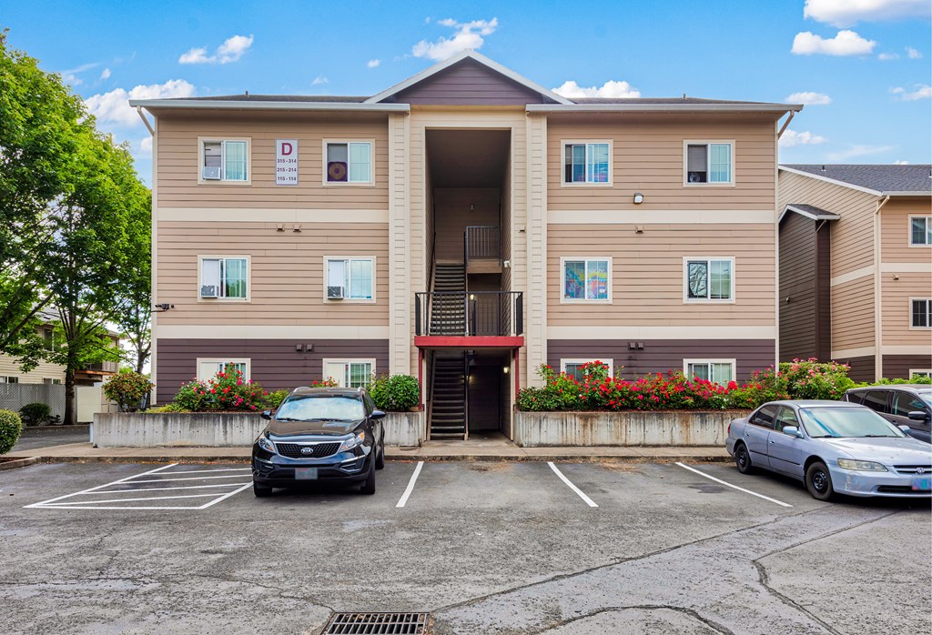 Parking Lot and Building
