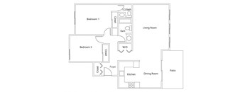 2 Bedroom, 1.5 Bath