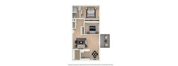 2 bedroom floor plan