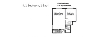 a floor plan of a house with a bathroom and a living room