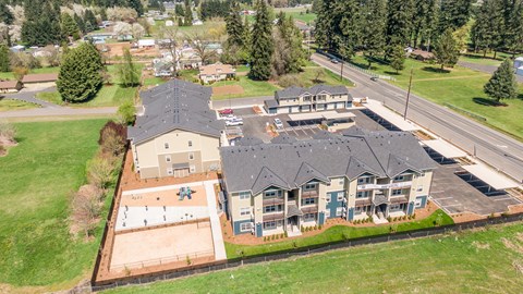 The Jax Apartments Aerial View