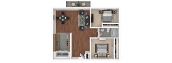 2 bedroom 1 bathroom floor plan