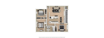 3 Bedroom floor plan