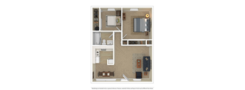 2 bedroom floor plan