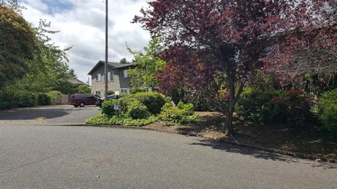 Parking lot at Ashley Court Apartments Portland, Oregon