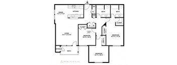 3 bedroom 2 bathroom floorplan
