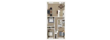 3 bedroom 2 bathroom floorplan