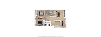 bedroom floor plan an in 2 bed 2 bath apartment