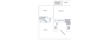2 bedroom 2 bathroom Floorplan