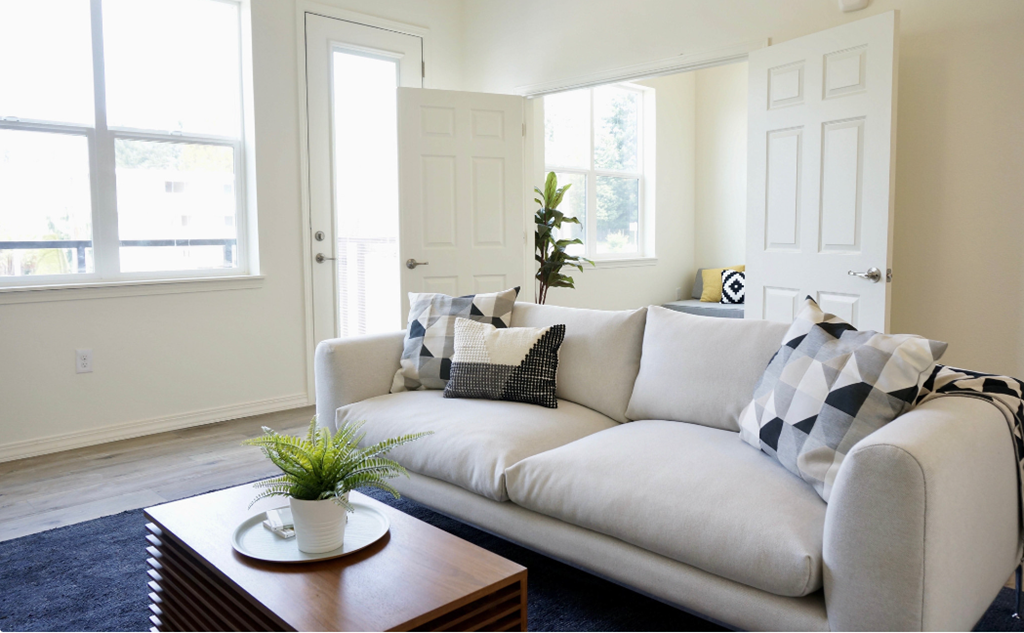 Living Room at Clark Apartments Vancouver WA