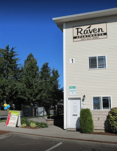 Raven Apartment Sign