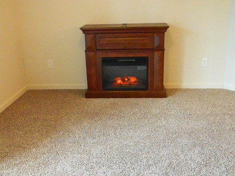 Sierra Point Apartments  Living Room with Fireplace