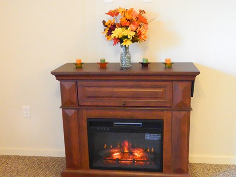 Sierra Point Apartments  Fireplace in Living Room