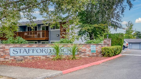 Stafford Court Apartments Sign