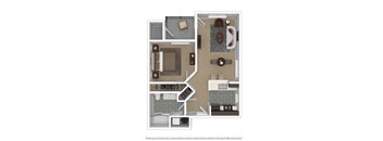 a floor plan of a studio apartment