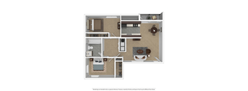 2 bedroom floor plan