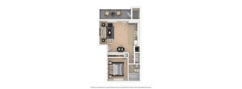 a floor plan of a bedroom apartment