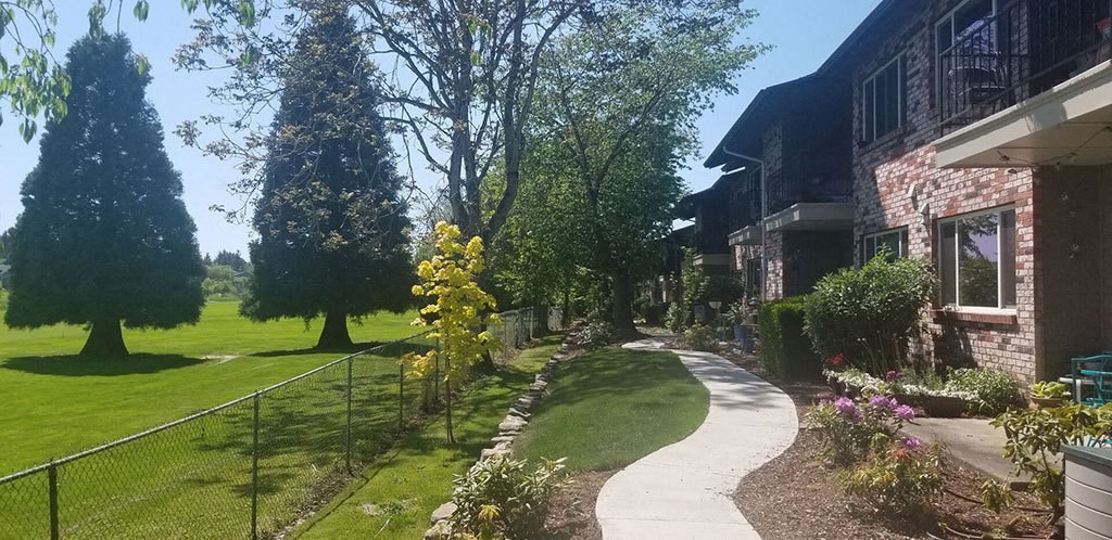 Sidewalk at Royal Greens Apartments, Gresham, OR