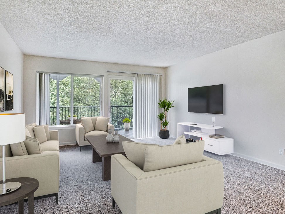 Living Room Sunset Station Apartments Portland Oregon 