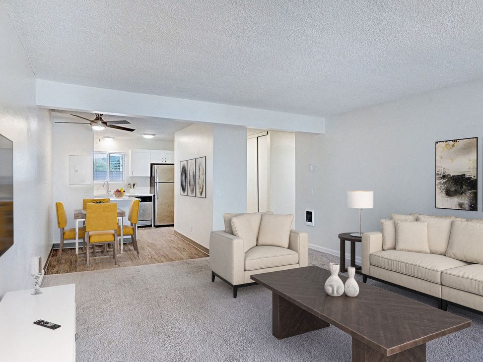 Living Room Sunset Station Apartments Portland Oregon 