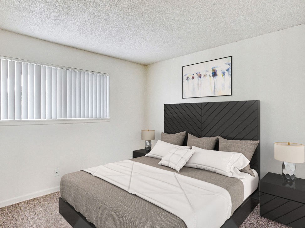 Bedroom Sunset Station Apartments Portland Oregon 