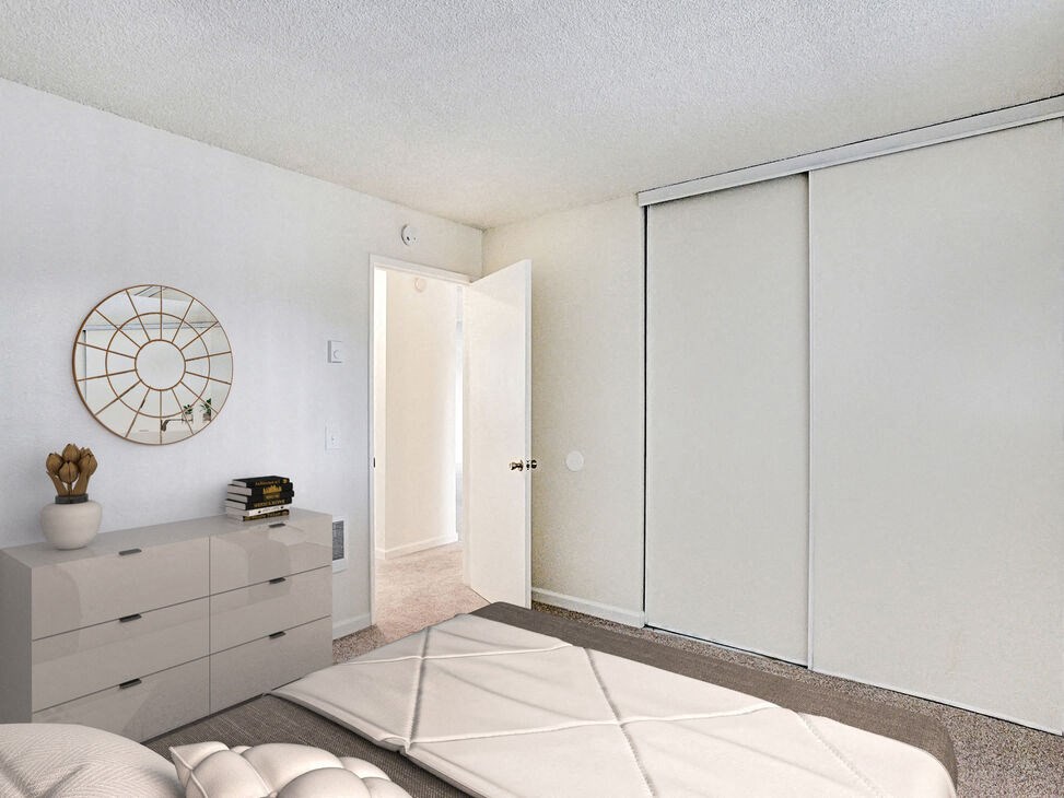 Bedroom Sunset Station Apartments Portland Oregon 