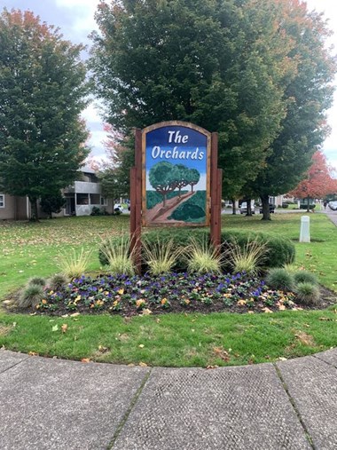 The Orchards Sign