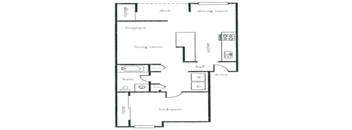1 Bedroom / 1.0 Bath