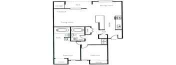 2 Bedroom / 2.0 Bath