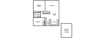 the diagram of the floor plan of the house with the different rooms