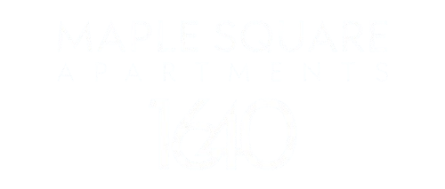 the logo for maple square apartments with the text 1640
