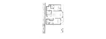 A floor plan of a house with a garage and a living room.