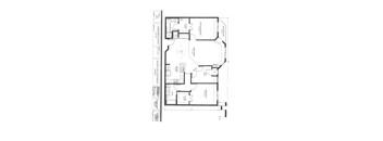 A floor plan of a house with a garage and a living room.