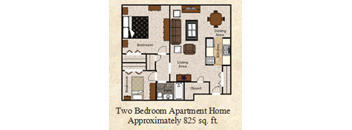 floor plan of the two bedroom apartment home at twocode6635code6635code592code6258code6258code6258