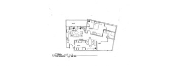 A floor plan of a unit labeled "THE AGACIA" with a deck and a kitchen.