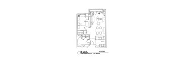 A floor plan of a home with a laundry room and a honeysuckle unit type B.