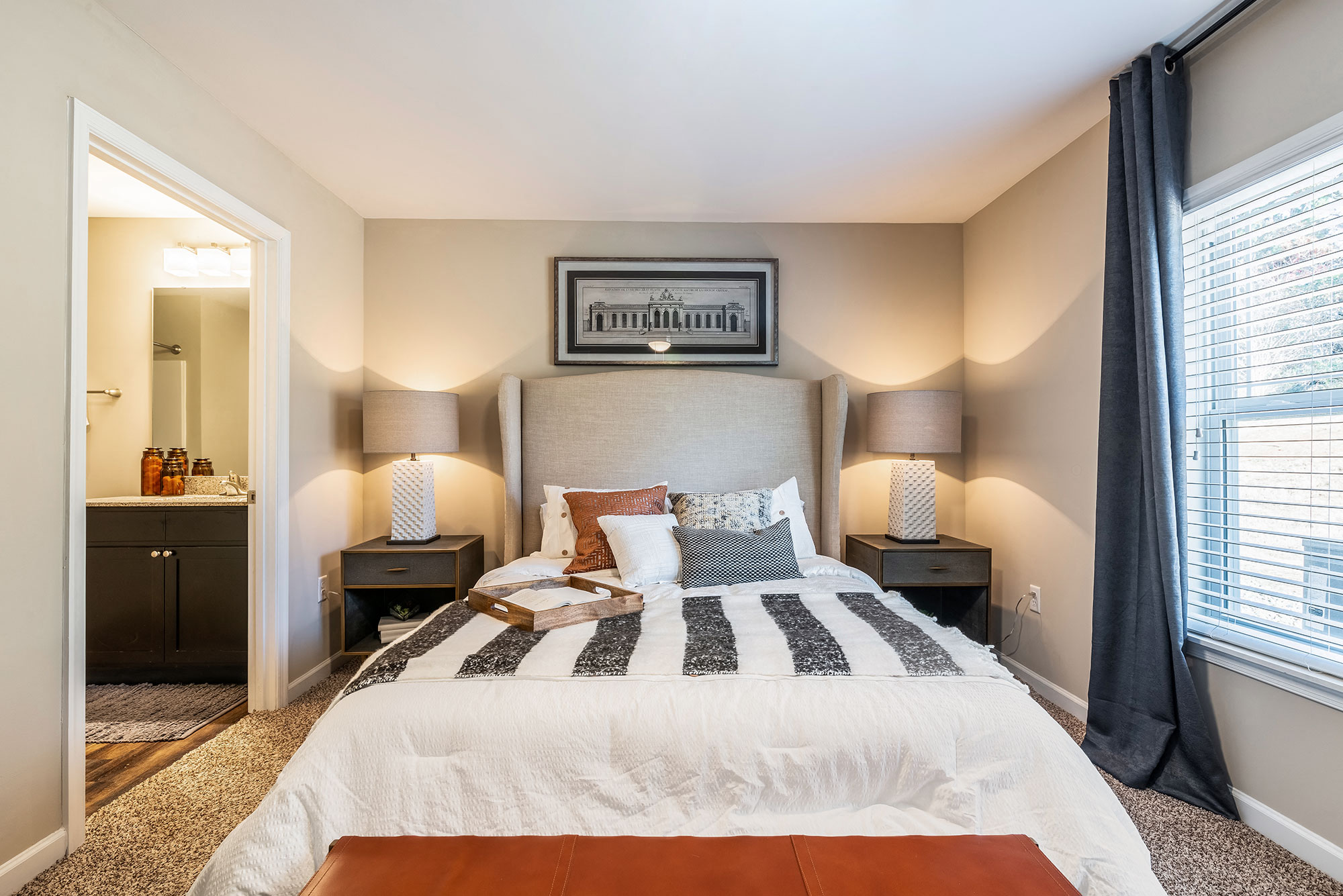 Fairborn OH Apartment Rentals Redwood Fairborn Phase 2 main bedroom