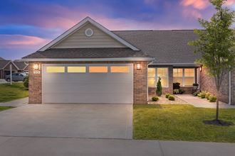 Greenwood Indiana Apartment Rentals Redwood Living Redwood Greenwood Exterior at Dusk - Photo Gallery