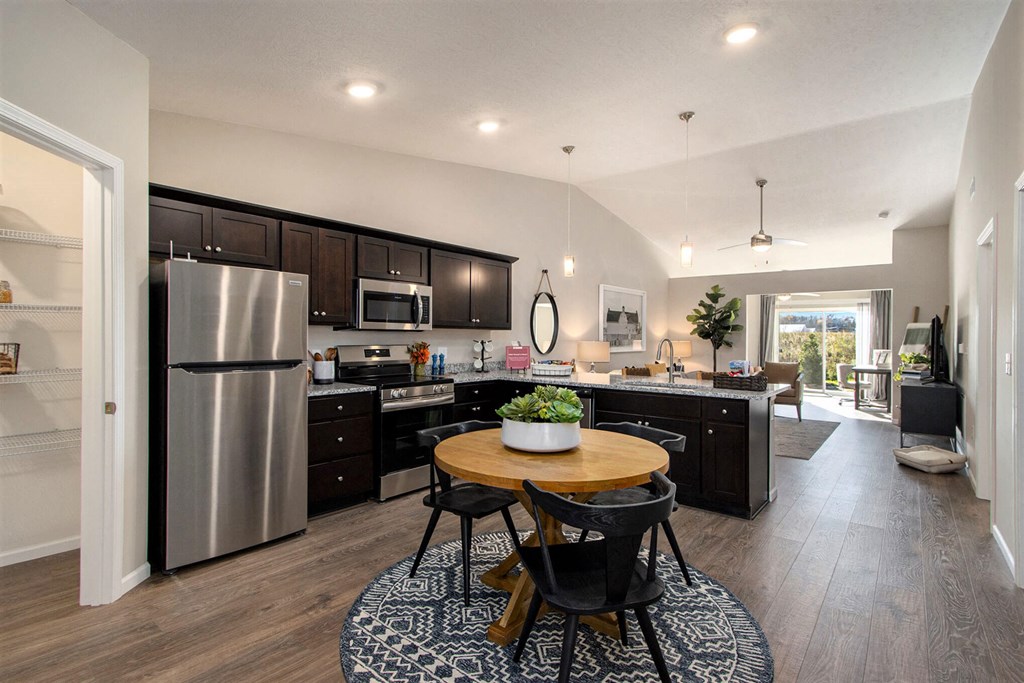 Kannapolis North Carolina Apartment Rentals Redwood Living Redwood Kannapolis Davidson Kitchen to Den