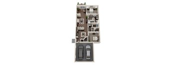 a 2400 sq ft floor plan of a 2100 sq ft apartment